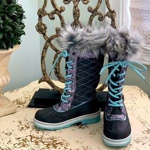 Justice girls boots weather.-proof size 12